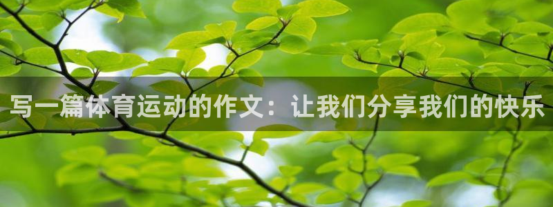 球迷体育的收费方式：写一篇体育运动的作文：让我们分享我们的快乐